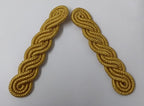 Gold Cords Shoulder British Made Army Issue no Rank Insignia Ceremonial