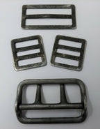 Webbing Belt Double Prong Buckle Slider & Buckles D Rings Vintage issue