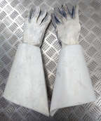 British Army Household Cavalry White Leather Gauntlet Parade Gloves Size 9