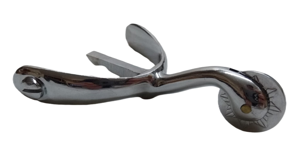 Swan Neck Spurs Short British Army / Boots Chrome / Silver Finish