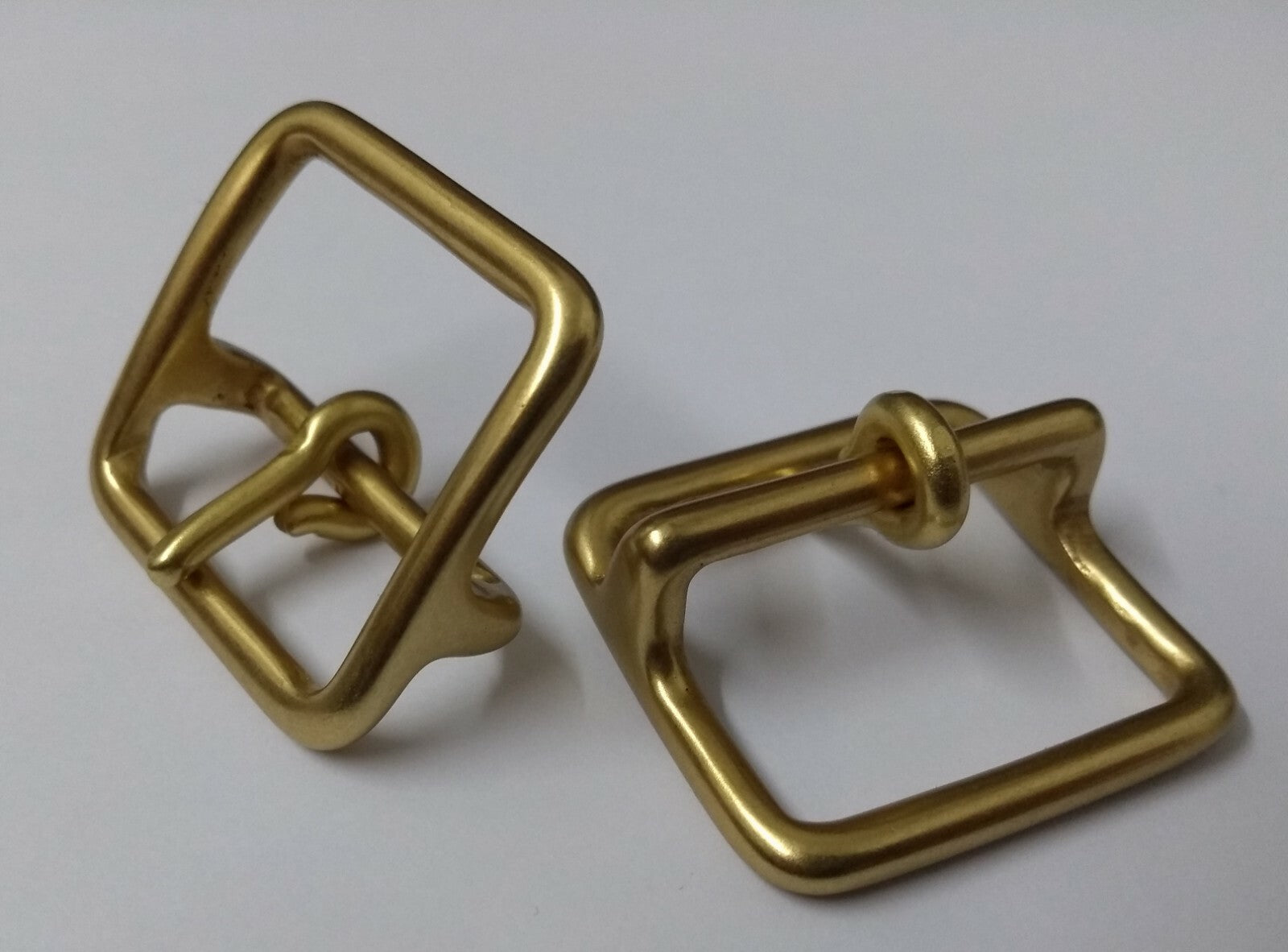 Mil-Spec Horse Guards & H Cav Brass 1" Bridle Buckles 2 Pairs STD29