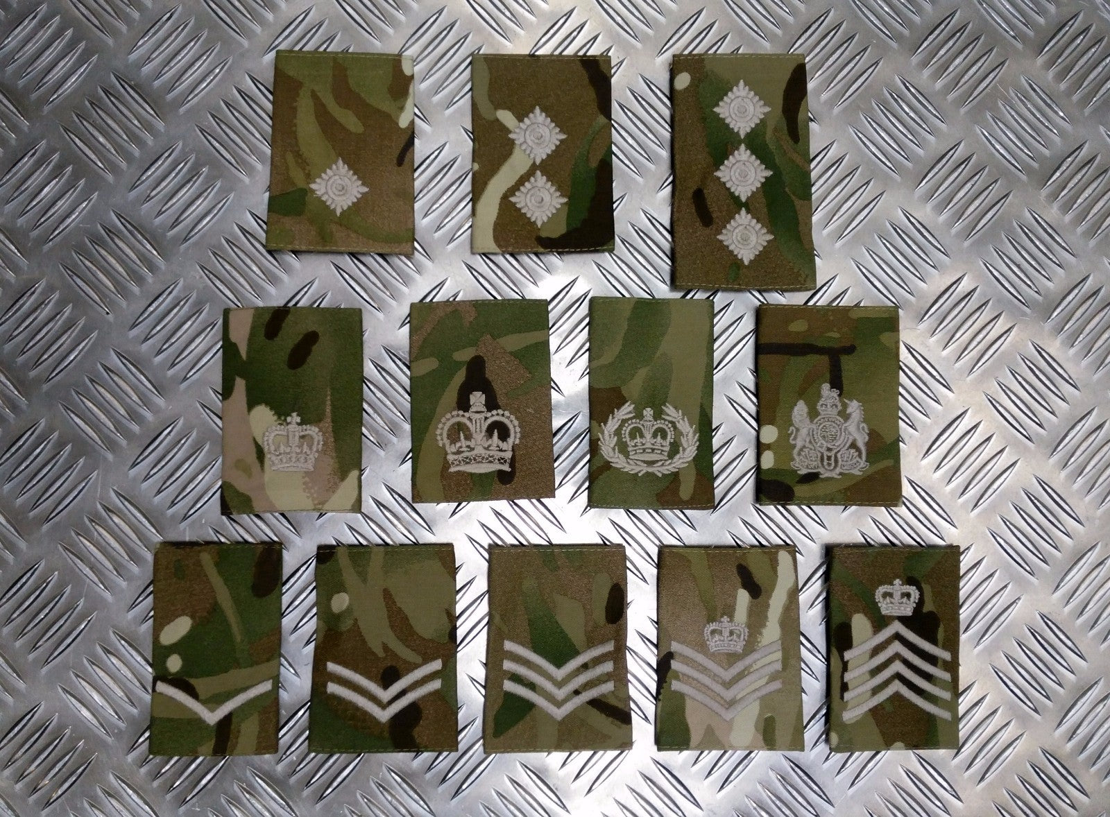 MTP Rank Slide Epaulette British MultiCam Camo All Ranks - NEW