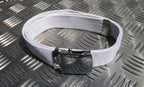 Style 1¼ Roll buckle Canvas Web Belt Silver or Brass buckle All Colours
