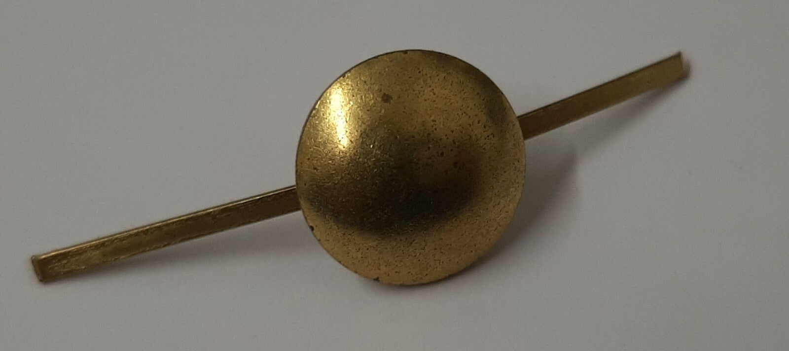 Vintage Buttons Half Dome Split Pin Brass Coloured 1/2" Two Prong X6 ASBT302