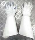 British Army Household Cavalry White Leather Gauntlet Parade Gloves Size 9.5