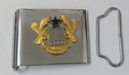 Ghana Insignia Buckle Obsolete Hi Sheen Chrome Buckle With CEPS Crest Made in UK