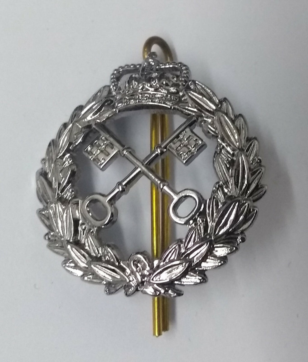 Genuine Obsolete Barbados Issue Hat Badge Cross Keys Insignia