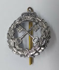 Genuine Obsolete Barbados Issue Hat Badge Cross Keys Insignia