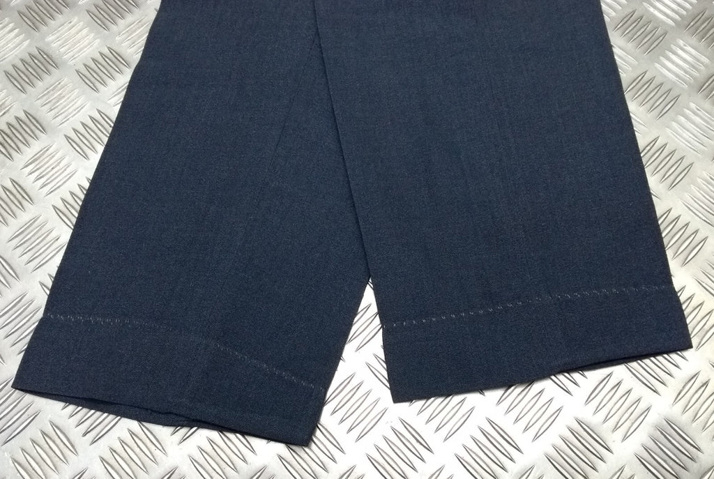 Vintage Trousers RAF Royal Air Force Dress Old Pattern Air Force Blue Grey Colour Waist 35"