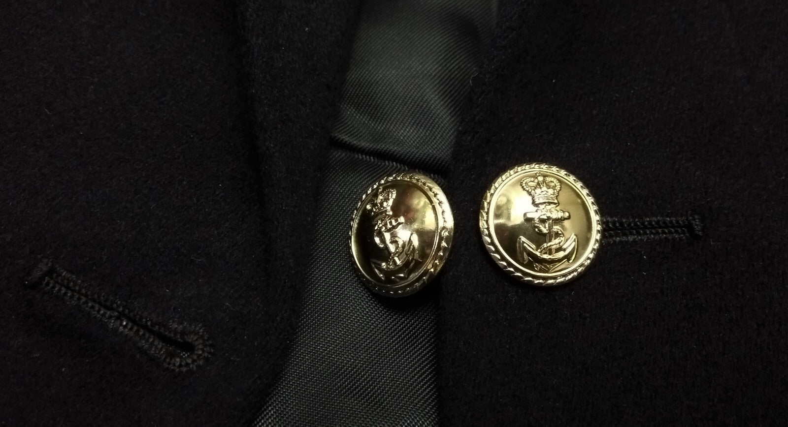 Vintage Mess Dress Royal Jacket Navy with Gold Cuff Curls 1967 Gieves London