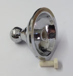Pith Dome Top Ornamental Plain Decoration For Headwear Screw Mount X 2 - NEW