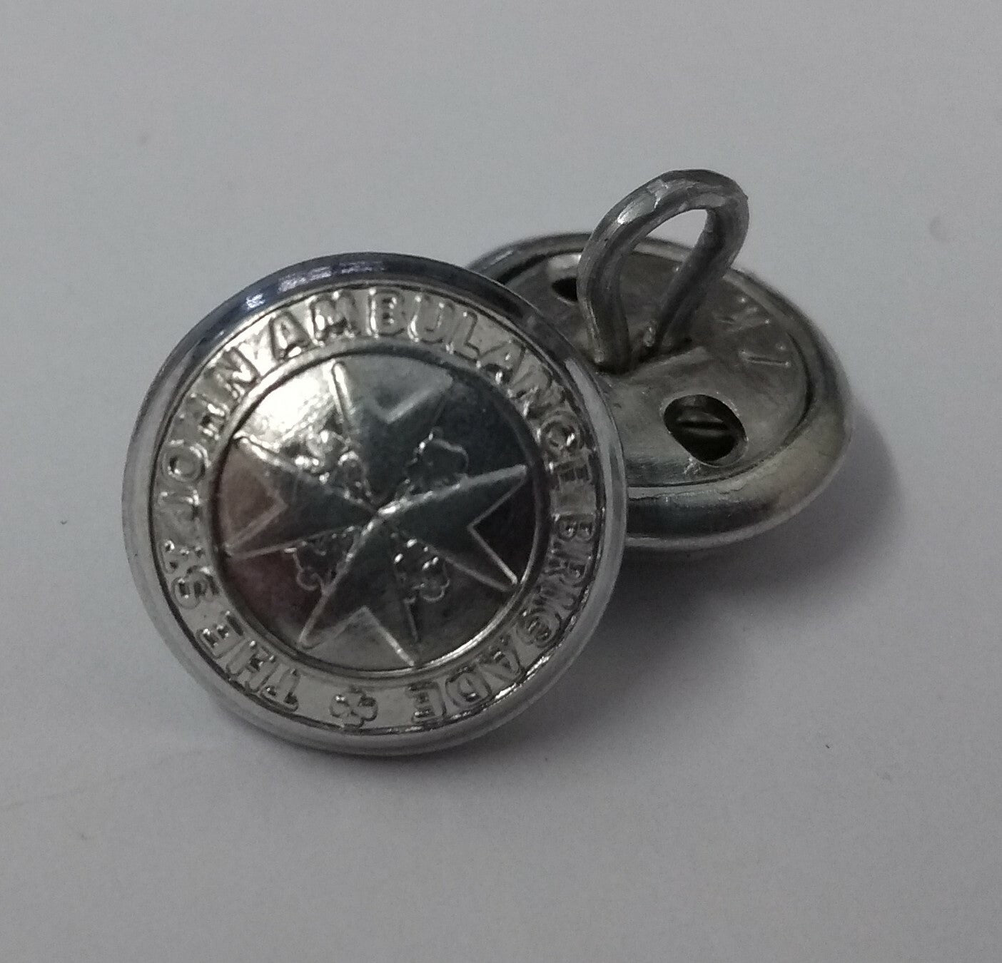 Genuine British Issue St Johns Ambulance Service Dress Cap Buttons 22L ASBT62
