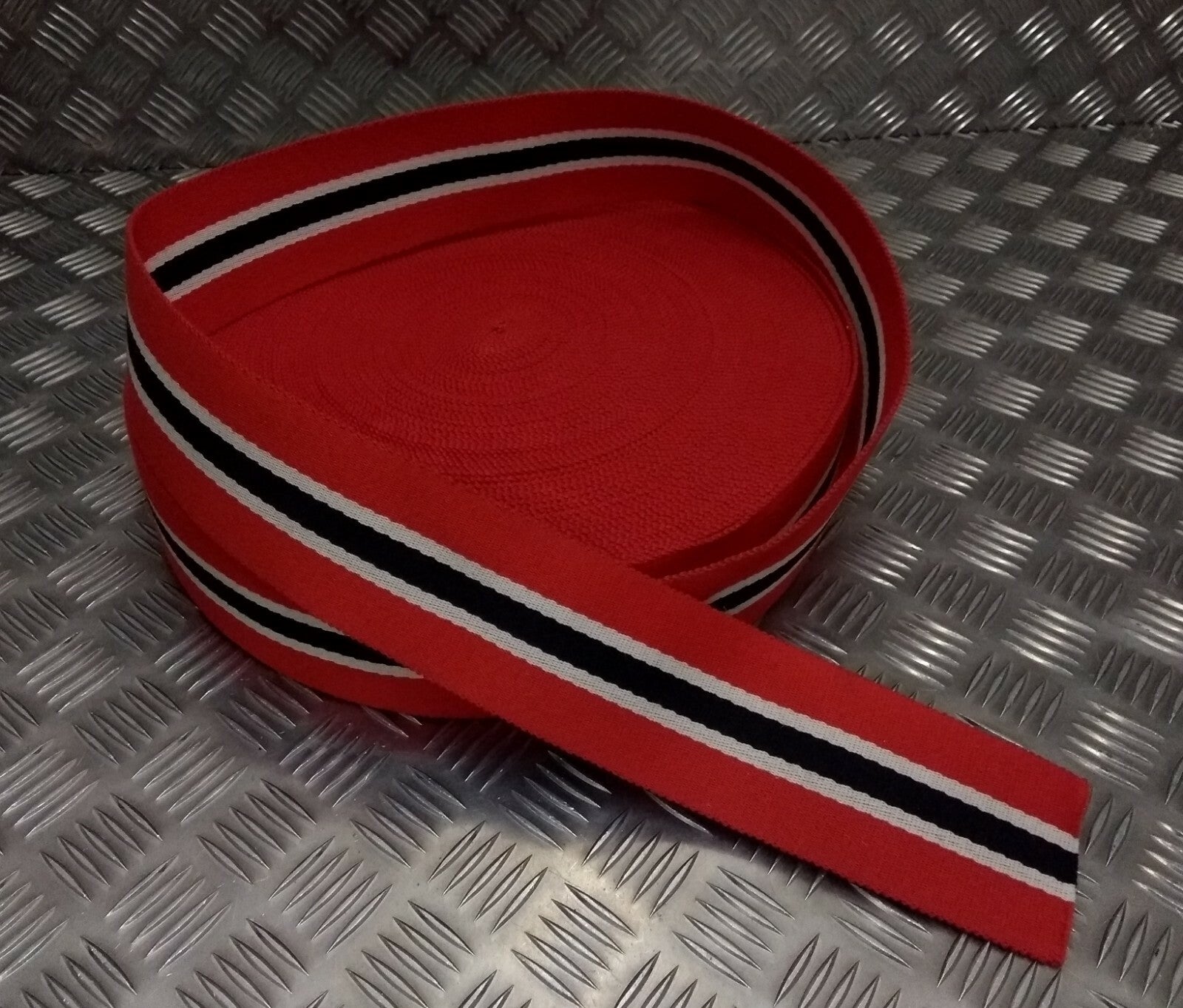 Belting Trinidad Service Style 3 Colour Cotton Canvas Belt Material- NEW