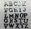 British Made Issue Snap Pin ½" Chrome Shoulder or Collar Letters A-Z