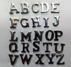 British Made Issue Snap Pin ½" Chrome Shoulder or Collar Letters A-Z
