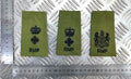 RMP Green Slides Rank Shoulder / Epaulette Sliders Old Pattern