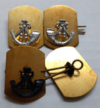 The Light Infantry LI British Army Collar Badge Sets 1 x Silver 1 x Black NEW