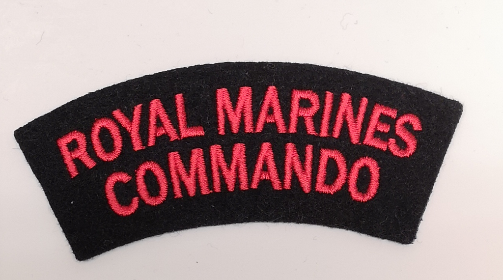 Royal Marines Commando Shoulder Title Patch - NEW