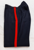 No1 Dress Trousers British Army Blues Pattern RMAS With 1" Red Stripes W34"