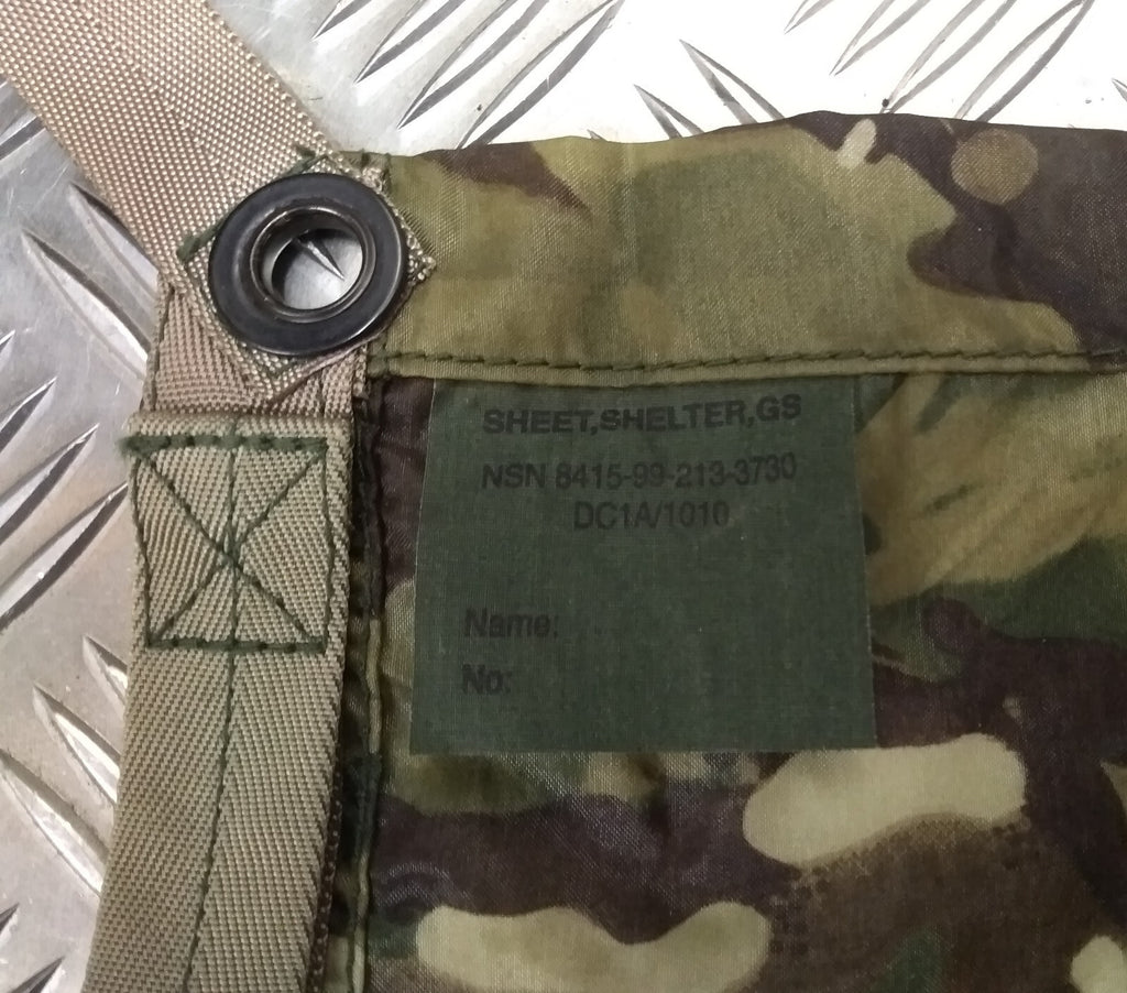 Genuine British Issue MTP Multi Camo Basher/Basha Tarp/Shelter Sheet GS