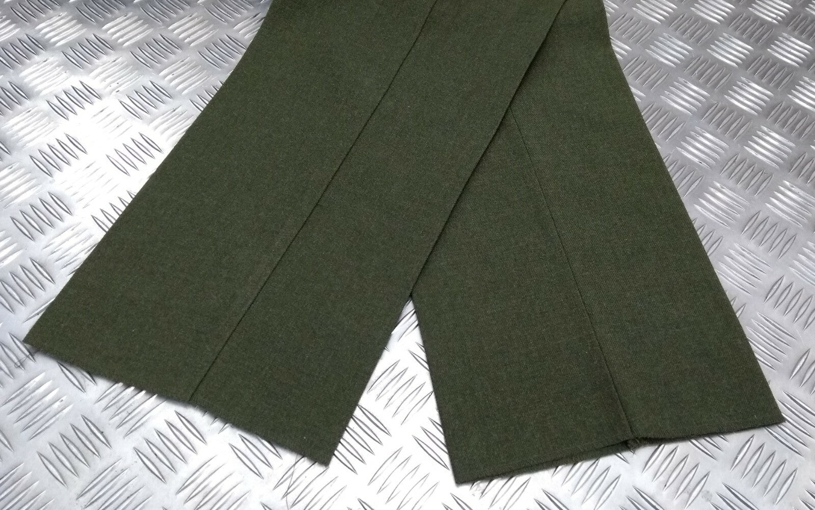 Green Barrack Trousers H & S Wool Mix Waist 26"