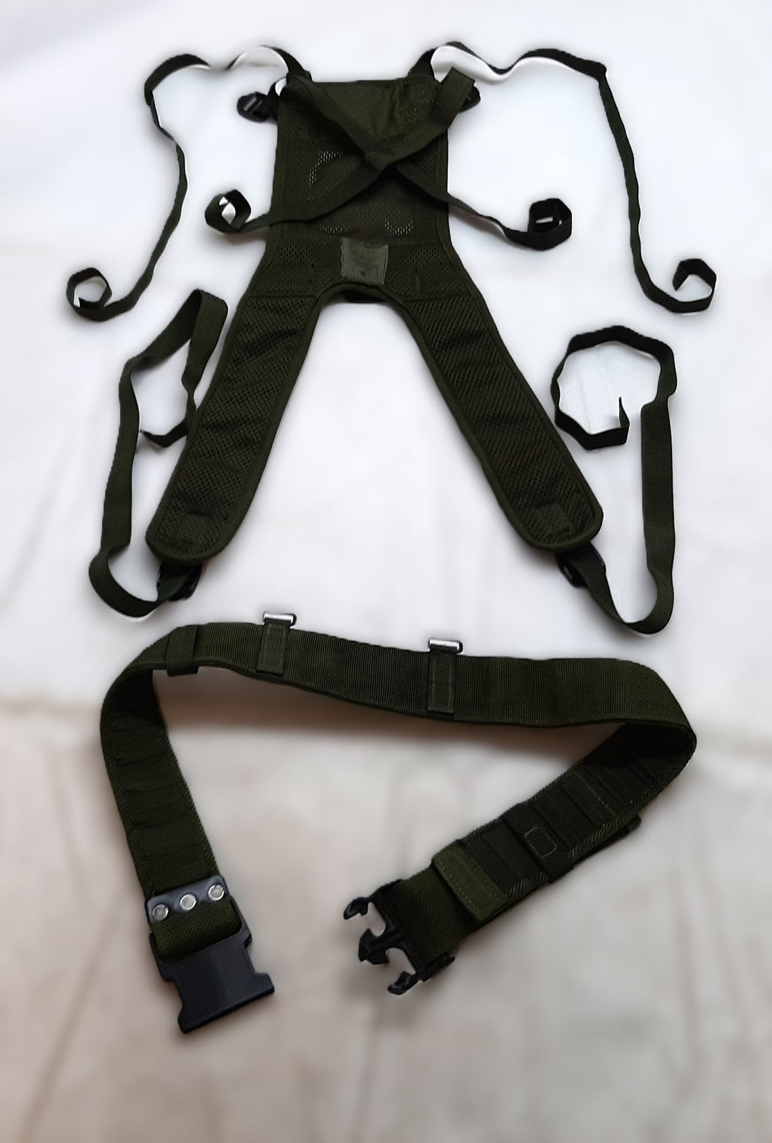DPM Yoke & OD Green Waist Belt British Army Assault webbing Infrared Reflective