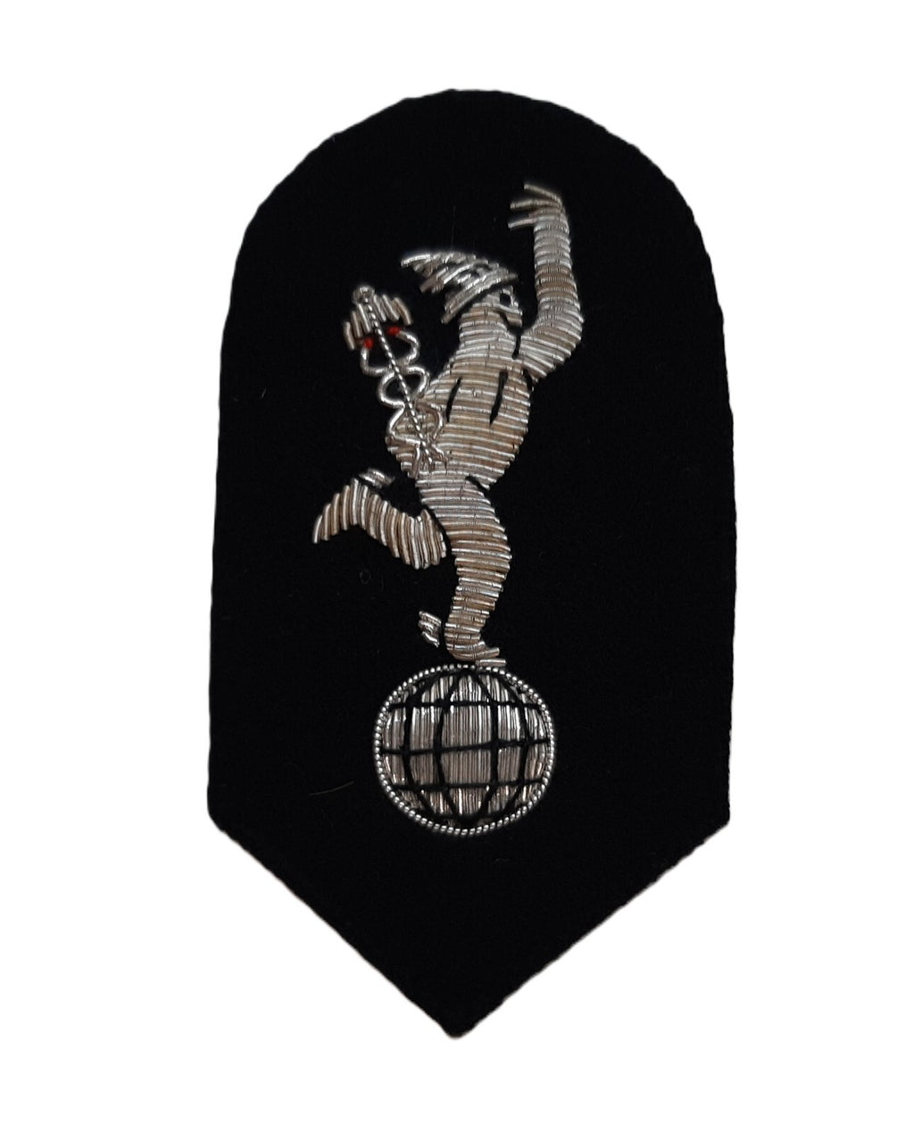 Signals No1 Dress Badge British Army Silver Embroidered Braided "Jimmy" Patch