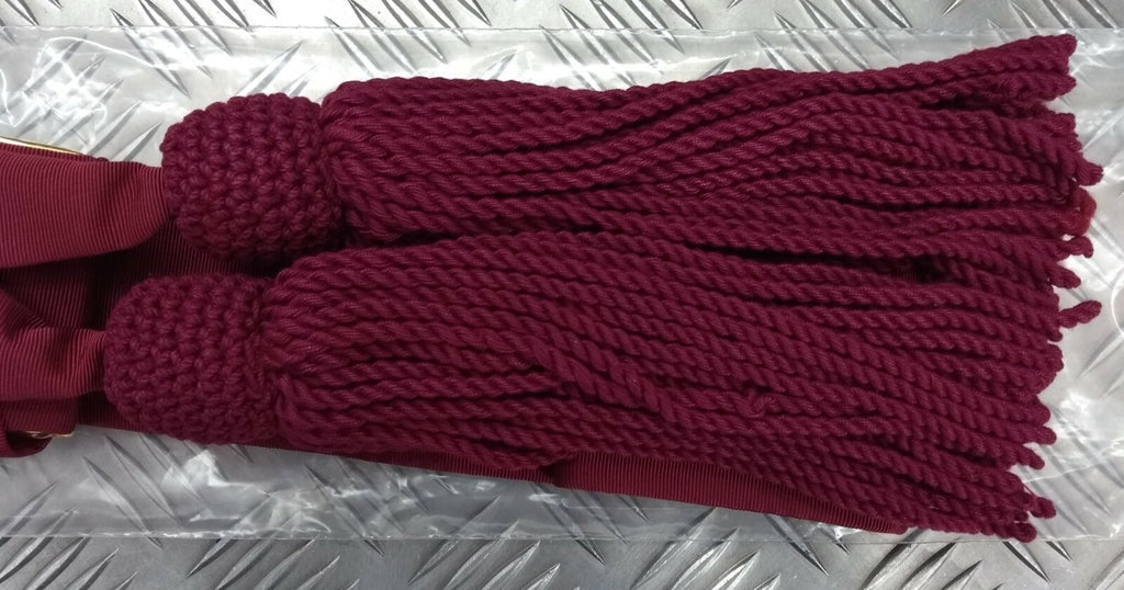 Waist Sash Belt Crimson / Maroon British OFCs Army Style - NEW
