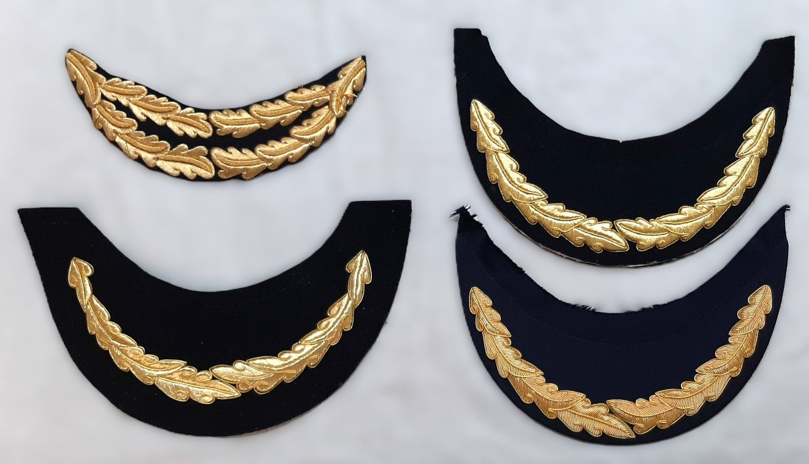 Assorted Hat Garnish British Made Peak Dress Cap Asst Ranks Job Lot