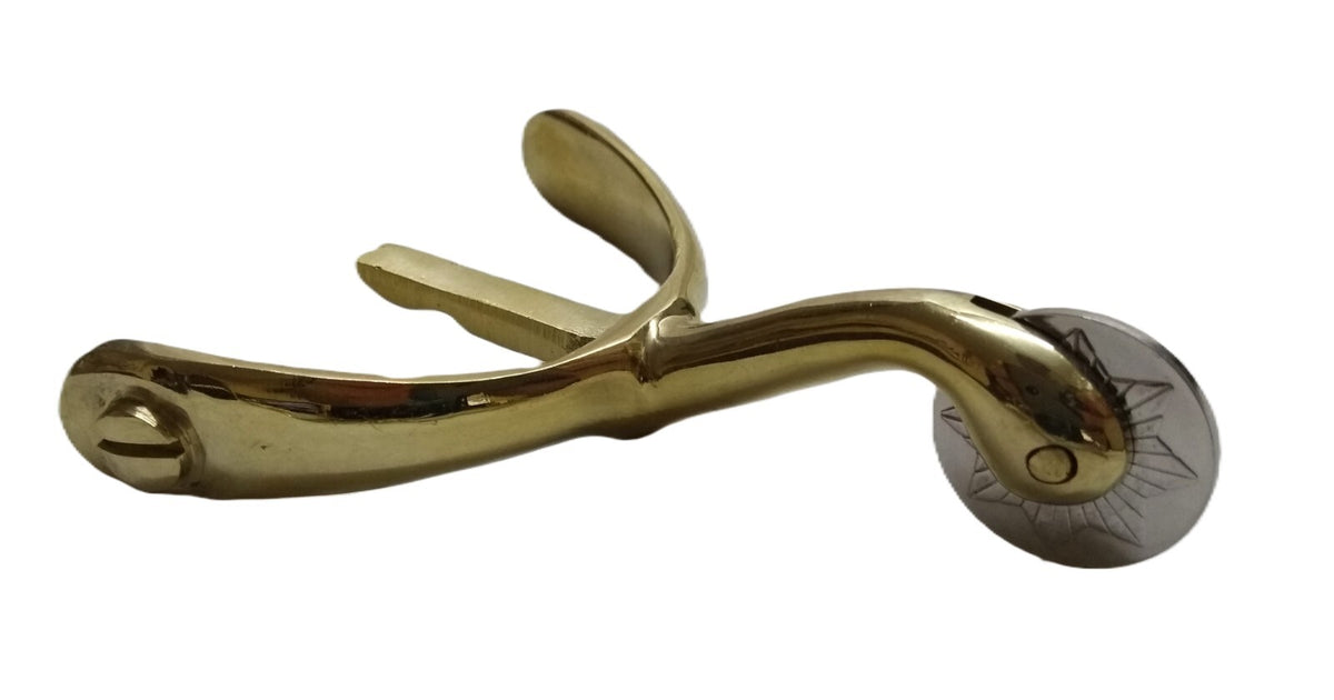 Swan Neck Spurs Short British Army / Officers Boots Brass / Gold Finish