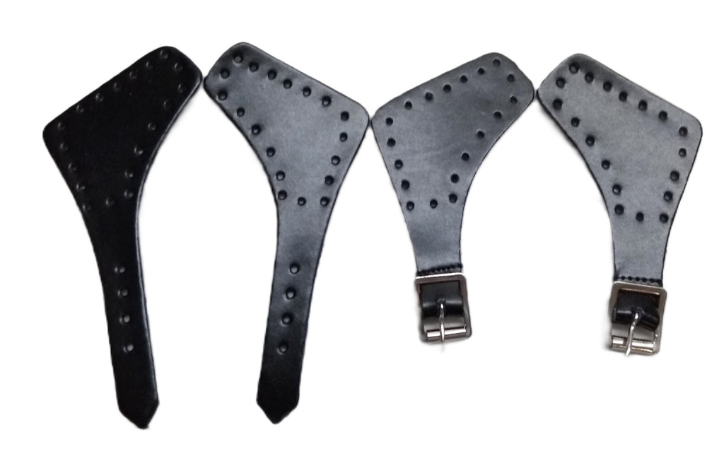 Mess Foot Straps Leather British OFC Nickel Buckle HCav Cavalry Pattern