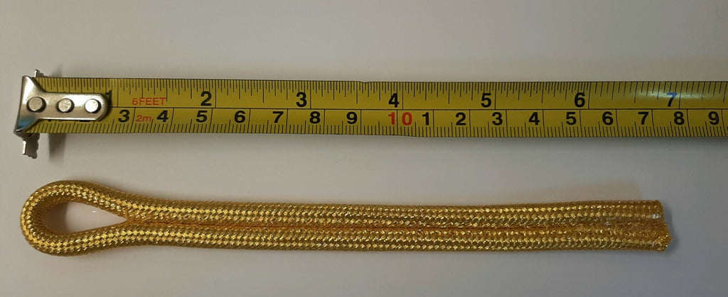 British Made Army Officers Issue Ceremonial 1 Ply Gold Shoulder Cords NEW