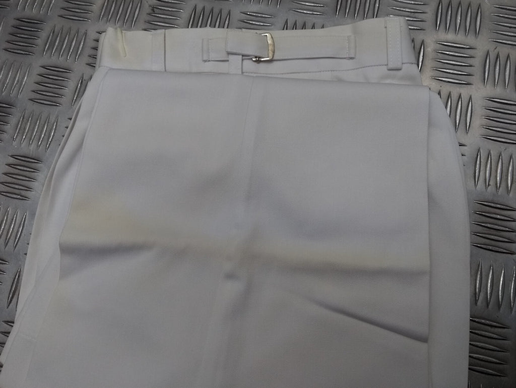 White Naval Trousers Officer & Gentleman Class 1 British Royal Navy Marked 28"