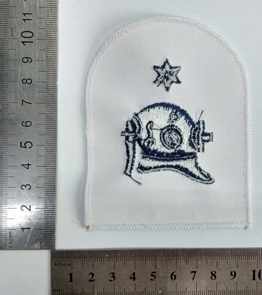 Diver Able Rate Qualification Patch British Royal Navy Embroidered Blue on White