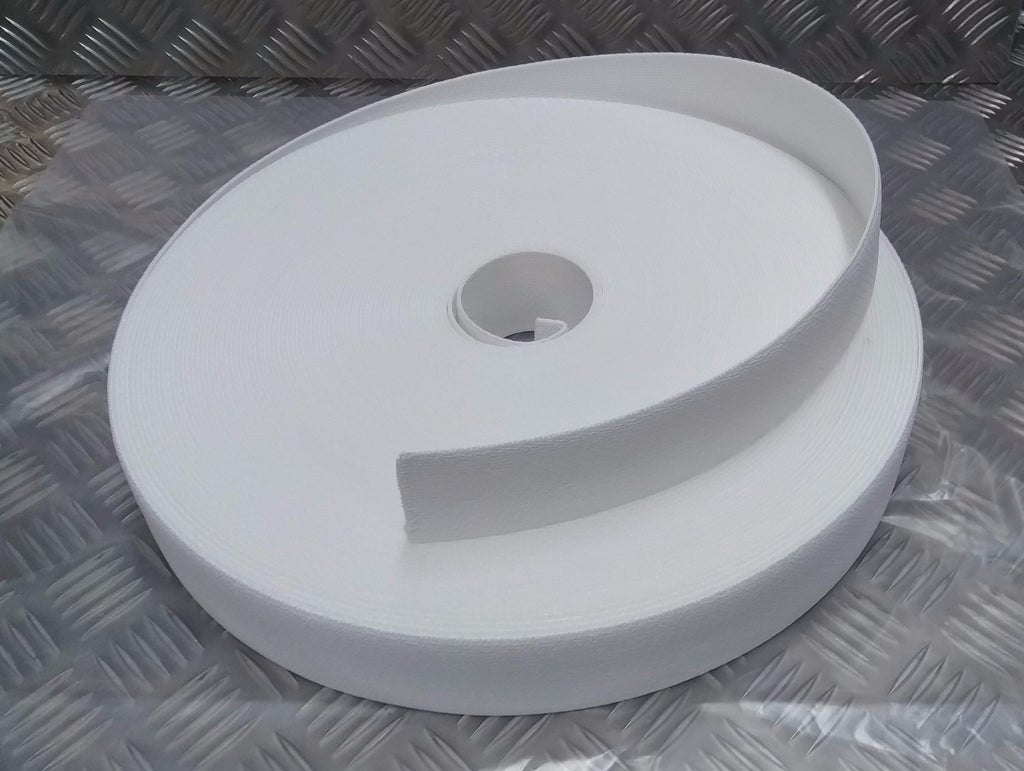 Mil-Spec Belting Ceremonial @ Parade White Courlene Belt Material Nylon Webbing