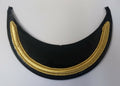 Genuine British Made Senior Officer 3/4" Gold Mylar Dress Cap Peak
