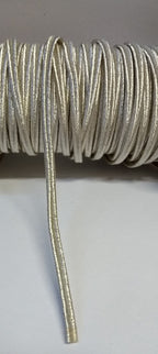 Silver Metallised Polyester Russia Braid 4mm Made by Wyedean - NEW