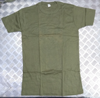 Short Sleeve Green 100% Cotton T-Shirt, Size Large