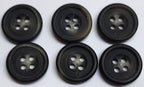 EX Army Buttons Old Stock British Made Mottled Grey 4 Hole Size 23L / 15mm