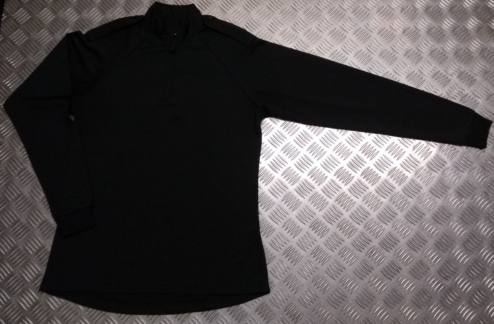 Black Technical Delta Stealth Self Wicking Technical Activewear Top Long Sleeve
