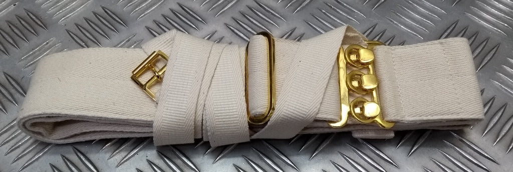 Belt Ceremonial Canvas Off White British Air Size X-LARGE