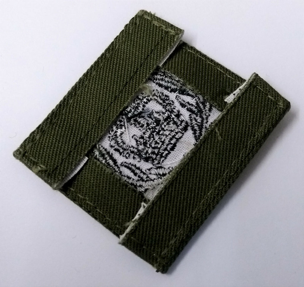 Genuine British Royal Marines CQMS QMSI Green Rank Patch Olive Drab RM