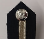 Oman Gorgets Collar Tabs With Silver Detail Chrome Officers Insignia Buttons