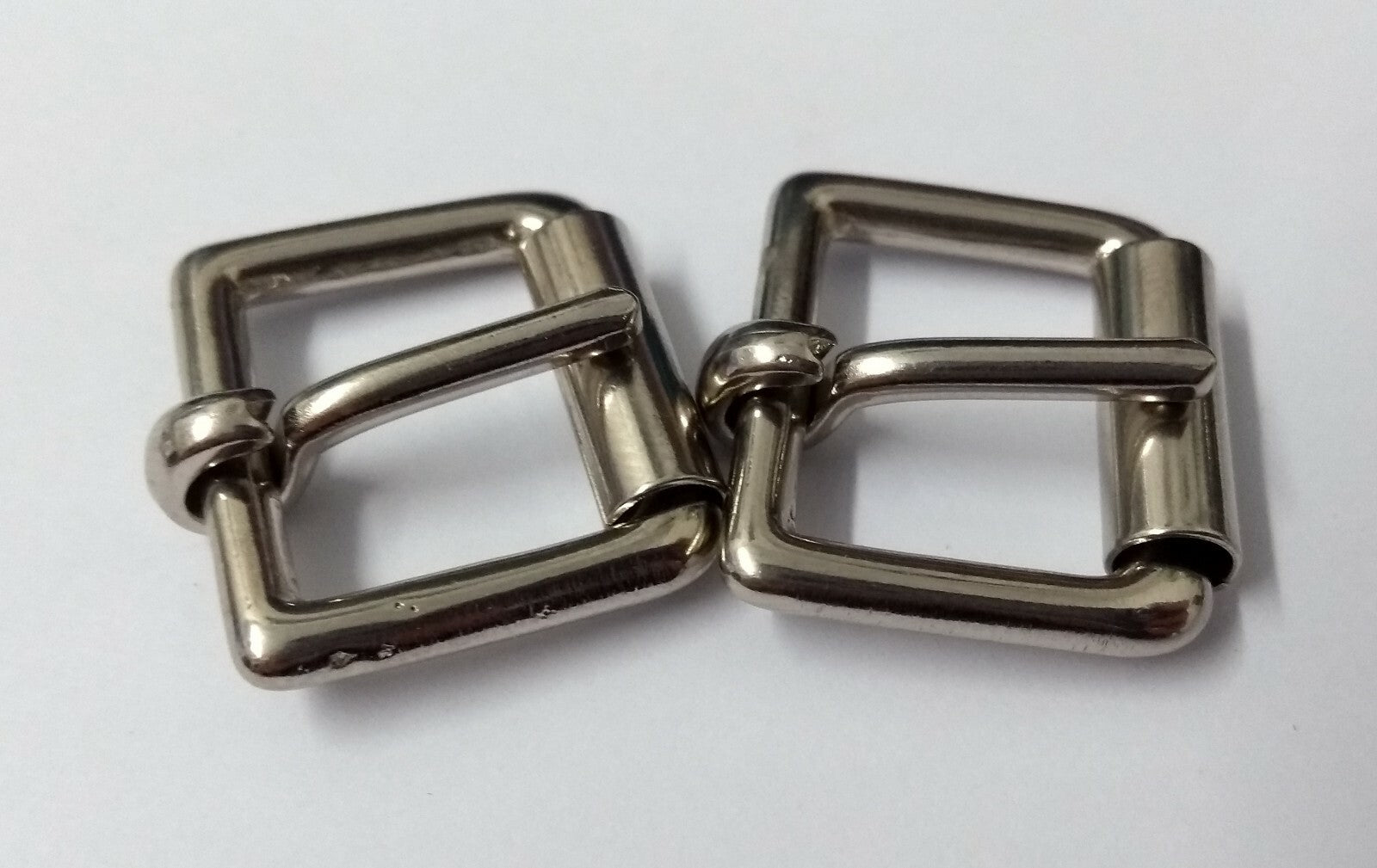 Vintage 3/4" FN Type Holster Buckle Chrome Roll Type British x 2 NEW