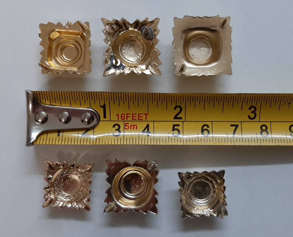 Army Rank Stars British Bath Pips Officer X6 Assorted Batch no Fittings