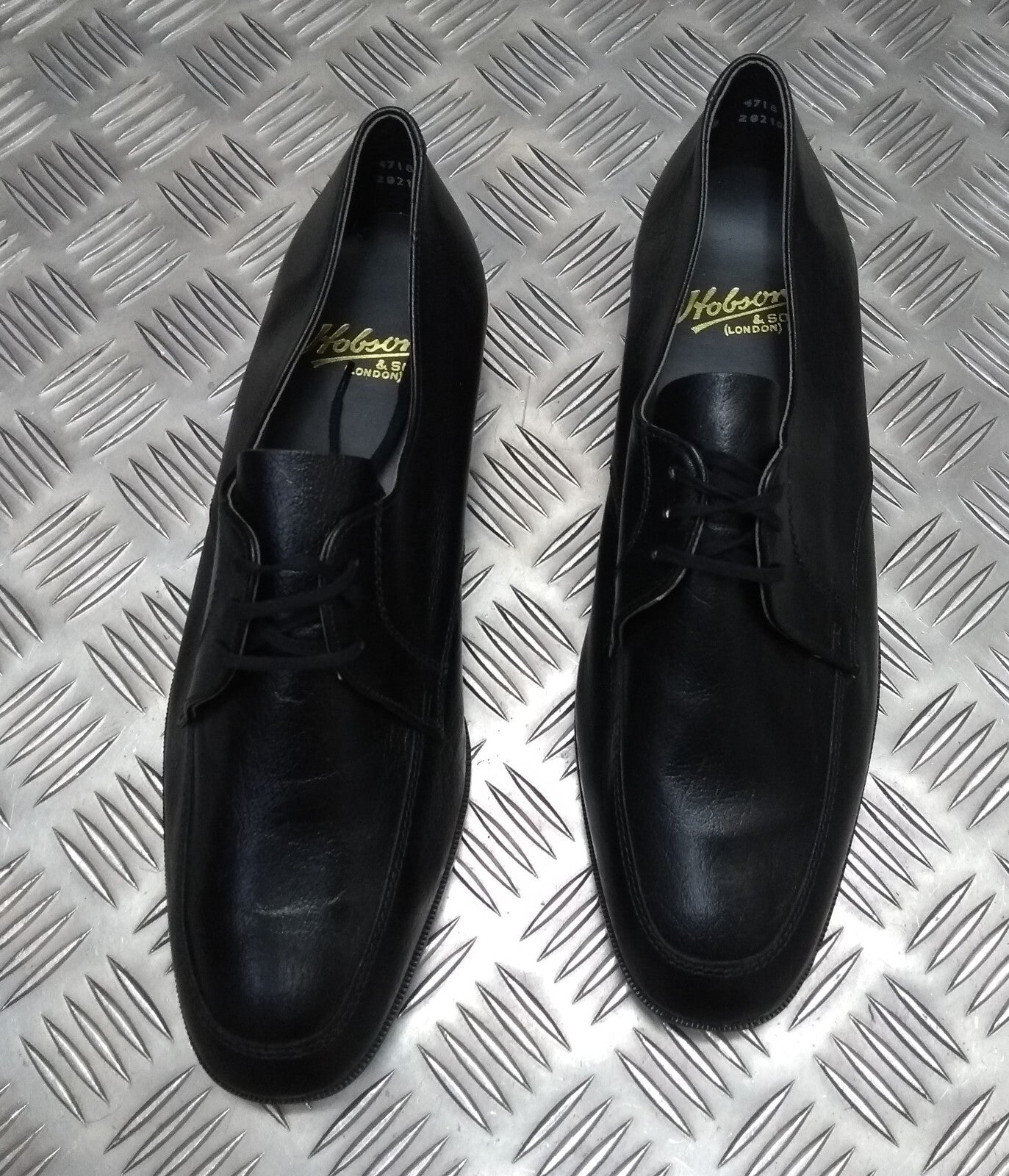 Hobson Dress Shoe Lightweight Uniform Issue Formal Black Leather Moulded Sole
