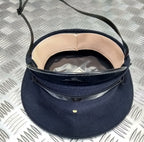 Black Dress Hat Genuine British Made Uniform Visor Cap - Assorted Sizes