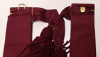 Crimson Silk Waist Sash Dress Ceremonial & Parade- New