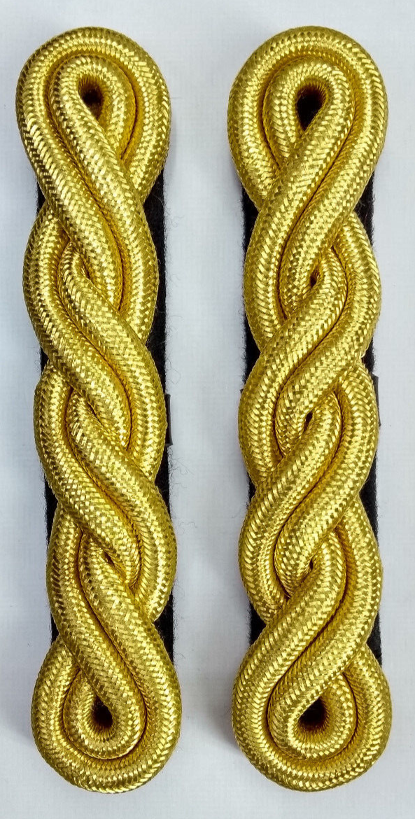Genuine British Army Officers Double Twist Gold Wire Cords Shoulder No Rank NEW