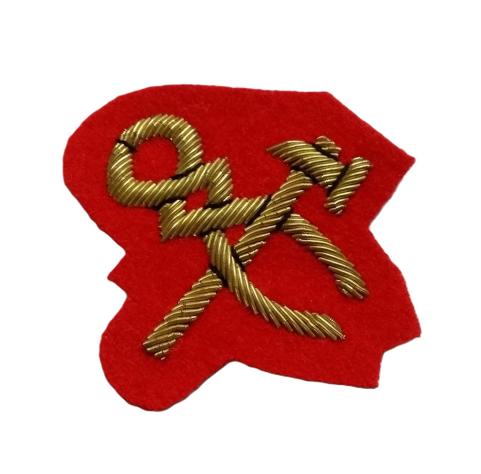 Mess Kit Badge Craftsman British Army Red Felt Hand Embroidered Arm Patch